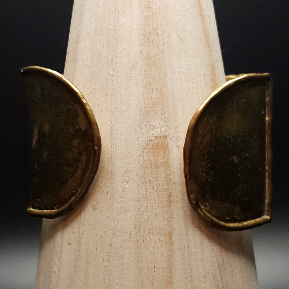 Vintage EXART brutalist brass and copper bracelet. Hecho En Mexico. - Picture 4 of 10